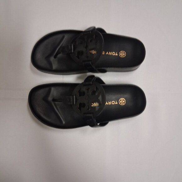 Tory Burch Women’s Miller Cloud Sandals – Perfect Black – Size 4 Medium New - Picture 6 of 10